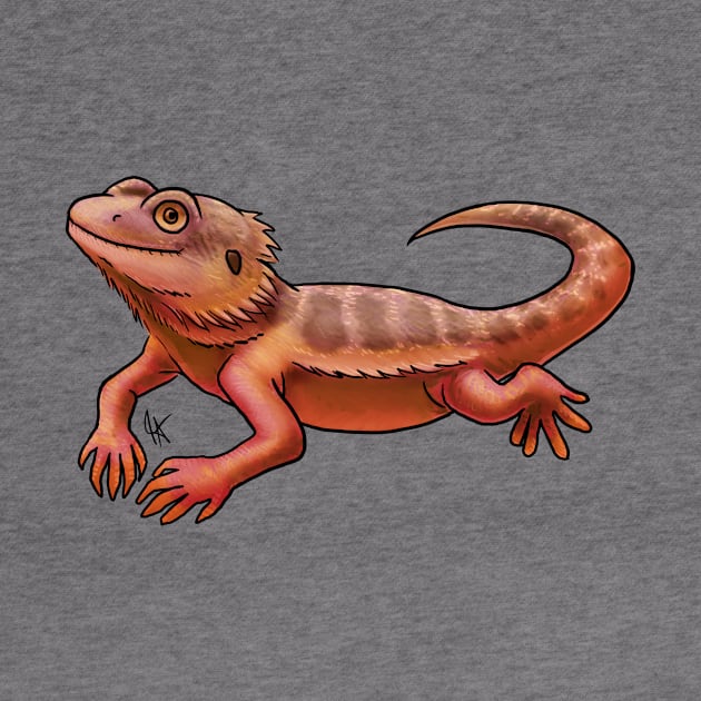 Reptile - Bearded Dragon - Red Morph by Jen's Dogs Custom Gifts and Designs